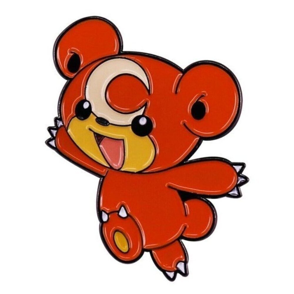 Teddiursa Brooch Enamel Pin - Adorable Pokémon Collectible - Picture 3 of 5
